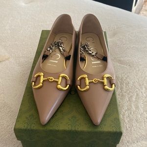 Gucci horsebit leather flats